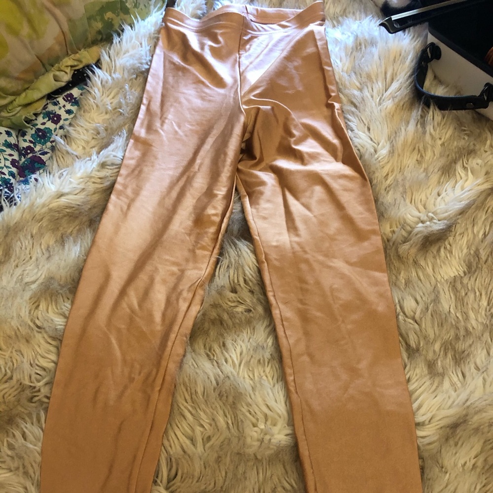 American Apperal, small, Tan high waisted leggings